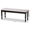 Baxton Studio Corey Grey Upholstered and Dark Brown Finished Wood Dining Bench 171-10921 - alternate 3